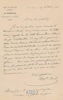 Military Adolphe Niel General Application Dejean Autograph Letter Signed 1865