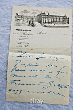 Mrs. CATULLE-MENDES autograph letters handwritten & signed