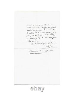 NAPOLÉON III / Autographed letter signed / Affection for Eugénie and their son