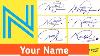 N Signature Style Best Signature For My Name Beautiful Signatures How To Write A Signature