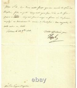 Napoleon Bonaparte. Emperor Of The French. Letter Signed To Eugene De Beauharnais