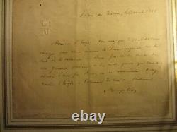Napoleon III Autographed Letter Signed By Napoleon III 1868