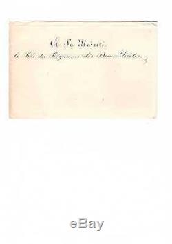 Napoleon III / Letter Signed (1860) / Death Of Jerome Bonaparte