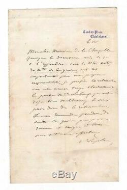 Napoleon III / Letter Signed Autograph (1871) / Marechal Leboeuf / War