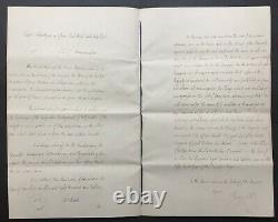 Napoleon I Vienna Congress King George IV Document / Signed Letter 1818
