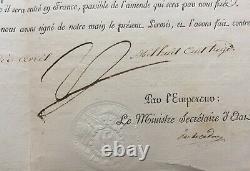 Napoleon Ier Document / Signed Letter Continental Block 1813