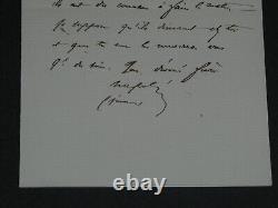 Napoleon Jerome Bonaparte Autographed Letter Signed to His Sister Mathilde