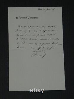 Napoleon Jerome Bonaparte Autographed Letter Signed to his Sister Mathilde