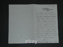 Napoleon Jerome Bonaparte Autographed Letter Signed to his Sister Mathilde, 1875