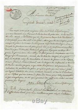Napoleon / Letter Signed Bonaparte / Consulate / With Three Autograph Lines