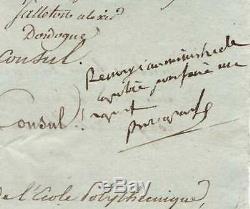 Napoleon / Letter Signed Bonaparte / Consulate / With Three Autograph Lines