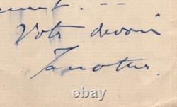 Natalia Janotha Signed autograph letter of thanks, 1887