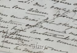 Nélie Jacquemart-André Signed autograph letter on the health of Édouard André