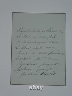 Nélie Jacquemart, Painter: Collection of 8 Signed Autograph Letters