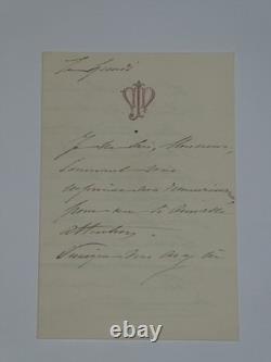 Nélie Jacquemart Painter Collection of 8 signed autograph letters