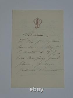 Nélie Jacquemart Painter Collection of 8 signed autograph letters