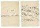 Nerval Autography Signed Letter To Georges Bell Manuscrit 1853