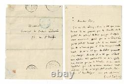 Nerval Signed Autography Letter? His Dad? Re Dr Labrunie Manuscrit 1841