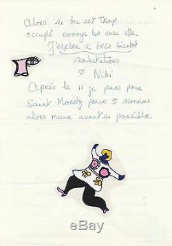 Niki De Saint Phalle Autograph Letter Signed On His New Perfume