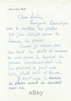 Niki De Saint-phalle Autograph Letter Signed On The Launch Of His Perfume