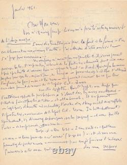 Occultism Marc Semenoff signed autograph letter Carlos Suarès Kabbalah