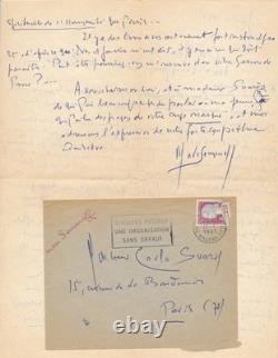 Occultism Marc Semenoff signed autograph letter Carlos Suarès Kabbalah