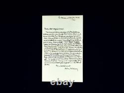 Octave Mirbeau autograph letter signed, The Book of Life, 1890