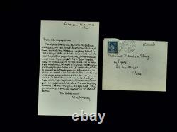 Octave Mirbeau autograph letter signed, The Book of Life, 1890