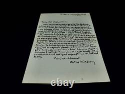 Octave Mirbeau autograph letter signed, The Book of Life, 1890