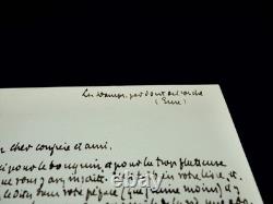 Octave Mirbeau autograph letter signed, The Book of Life, 1890