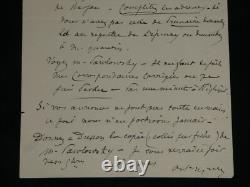 Octave Uzanne signed autograph letter: We will never get out of this.