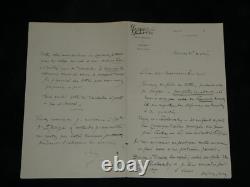 Octave Uzanne signed autograph letter: We will never get out of this.