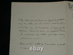 Octave Uzanne signed autograph letter: We will never get out of this.