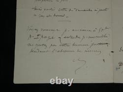 Octave Uzanne signed autograph letter: We will never get out of this.