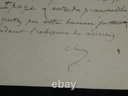 Octave Uzanne signed autograph letter: We will never get out of this.
