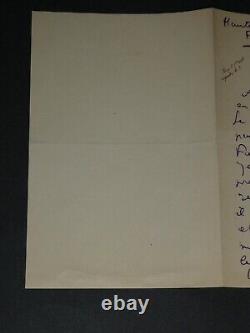 Othon FRIESZ Autographed Letter Signed to Louis Soullié 1904