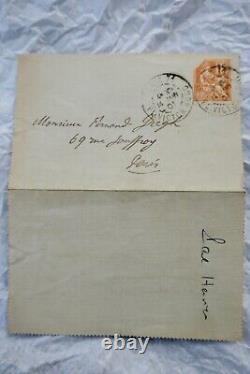 PAUL HERVIEU letters & handwritten autographed cards