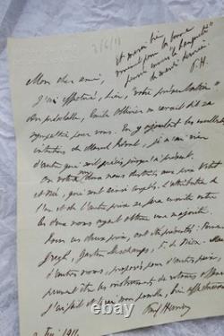 PAUL HERVIEU letters & handwritten signed cards