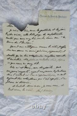 PAUL HERVIEU letters & handwritten signed cards