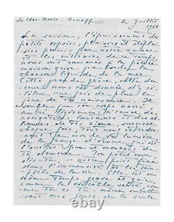 POUGY Georges GHIKA / Autographed letter signed to Liane de POUGY / Cocotte