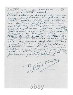 POUGY Georges GHIKA / Autographed letter signed to Liane de POUGY / Cocotte
