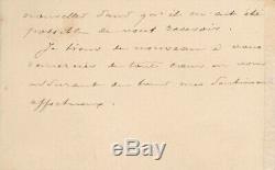 Painter Gustave Moreau Autograph Letter Signed Elie Delaunay Henri Laborde