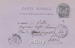 Painter Jules Breton Autograph Letter Signed Sizing Composition Book Lemerre