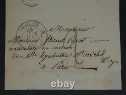 Pancrace BESSA SIGNED AUTOGRAPH LETTER 1840 Ecouen