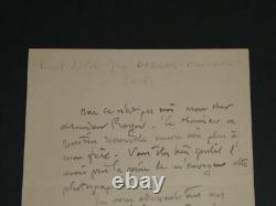 Pascal Dagnan-Bouveret, Painter – Signed Autograph Letter to Mr. Royer, Ormoy, 1893
