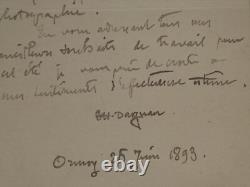Pascal Dagnan-Bouveret, Painter – Signed Autograph Letter to Mr. Royer, Ormoy, 1893 Pascal Dagnan-Bouveret, Painter – Signed Autograph Letter to Mr. Royer, Ormoy, 1893