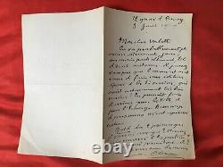 Paul Claudel. Autograph Letter Signed. Addressed To Valette, Its Publisher. 1919
