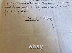 Paul Fort Poète Autograph Letter Signed To Camille Ducreux 1915