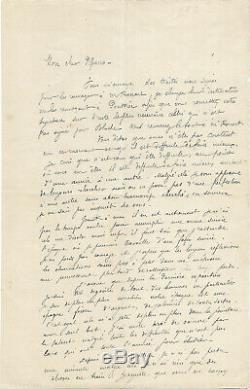 Paul Gauguin / Autograph Letter Signed By Camille Pissarro / Exhibition / Renoir