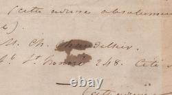 Paul Gavarni Autograph Letter Signed Concerning Masks and Faces, 1850